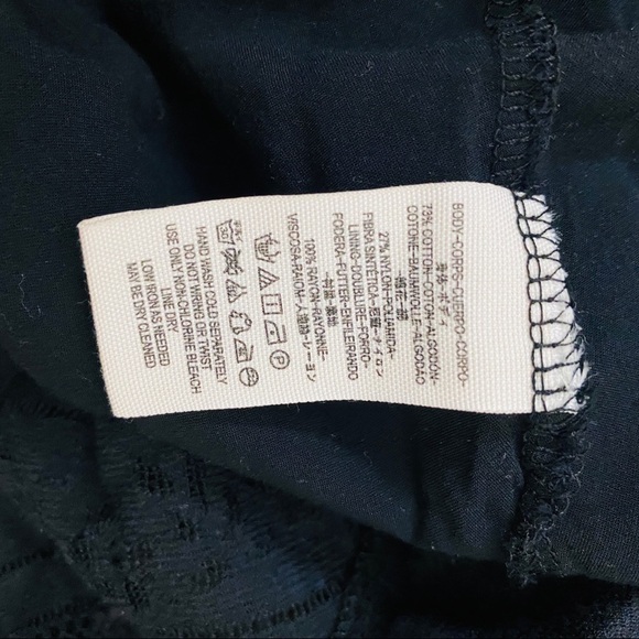 Free People black flowy lace high neck tank ~S - Picture 6 of 7